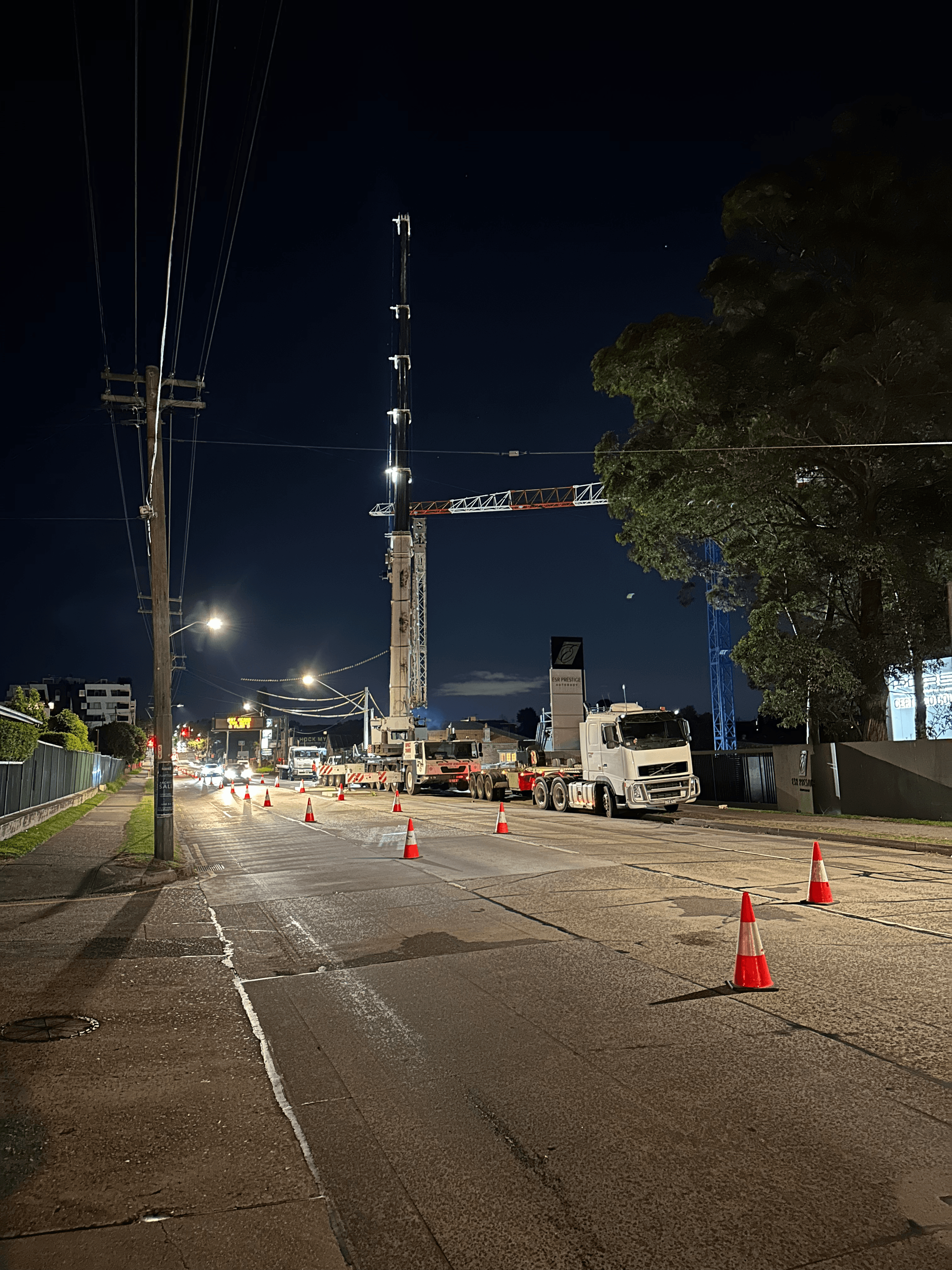 Canterbury Rd - Crane Setup 2