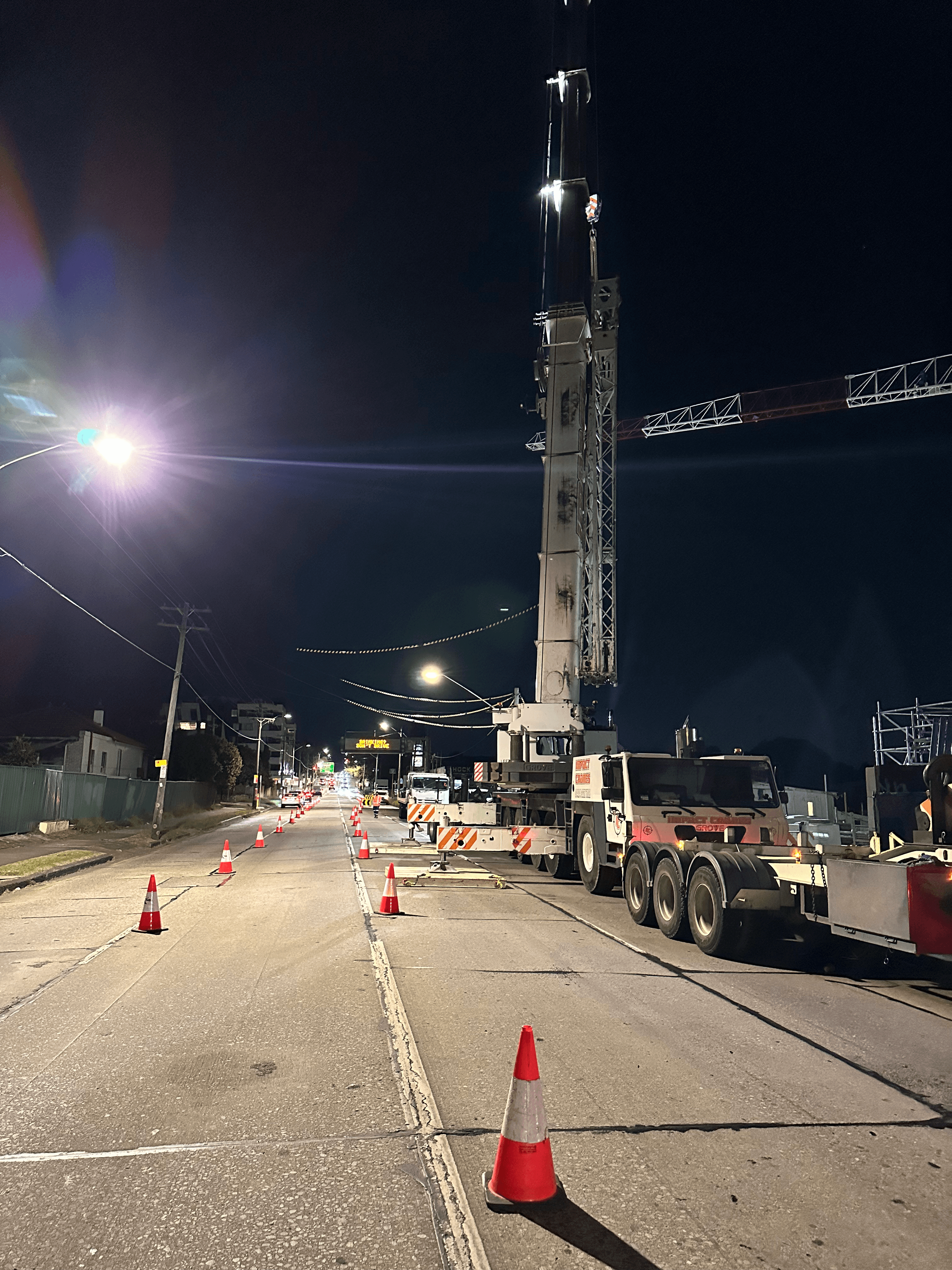Canterbury Rd - Crane Operations